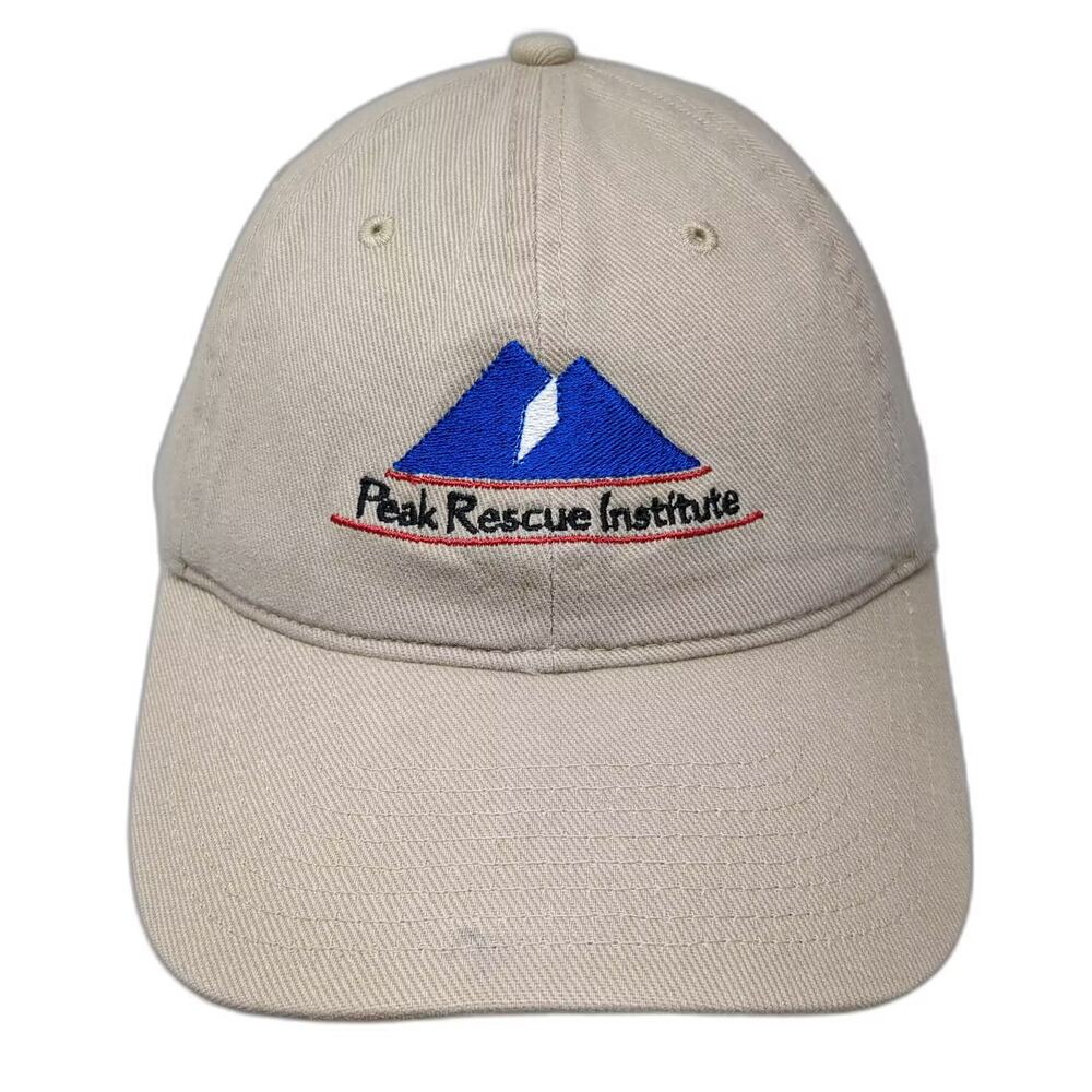 OTTO Beige Baseball Cap Peak Rescue Institute Embroidered Adjustable Hat OSFM